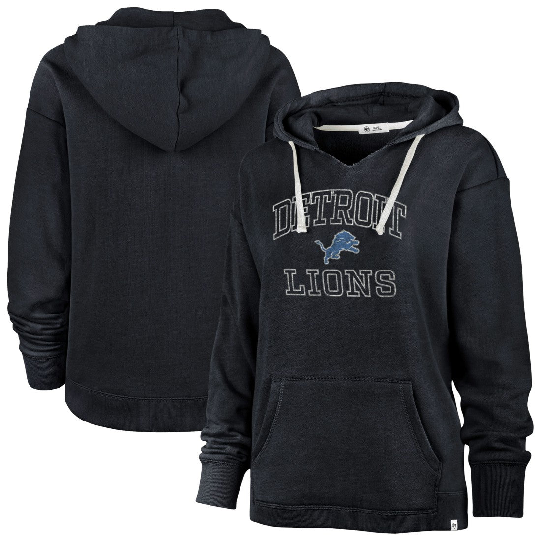 NFL Detroit Lions '47 Women's Plus Size Clarity Kennedy Pullover Hoodie