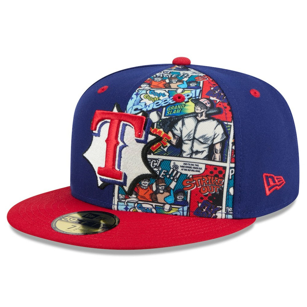 Texas Rangers 2025 MLB Diamond Hero Edition 59FIFTY Fitted Hat - Royal/Red | New Era