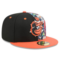 Baltimore Orioles 2025 MLB Diamond Hero Edition 59FIFTY Fitted Hat - Black/Orange | New Era