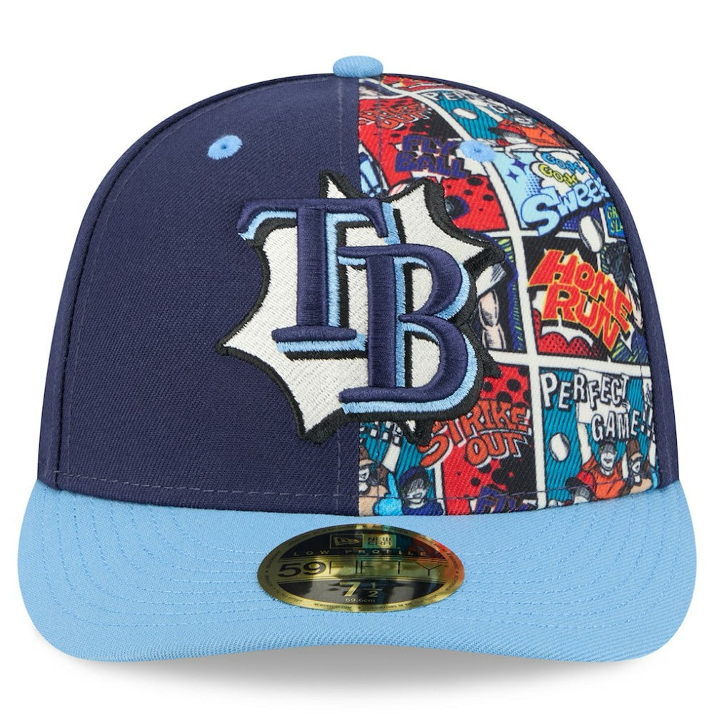 Tampa Bay Rays 2025 MLB Diamond Hero Edition Low Profile 59FIFTY Fitted Hat - Navy/Light Blue | New Era