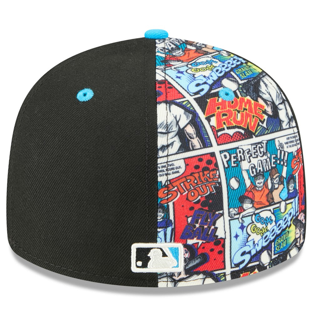 Miami Marlins 2025 MLB Diamond Hero Edition Low Profile 59FIFTY Fitted Hat - Black/Blue | New Era