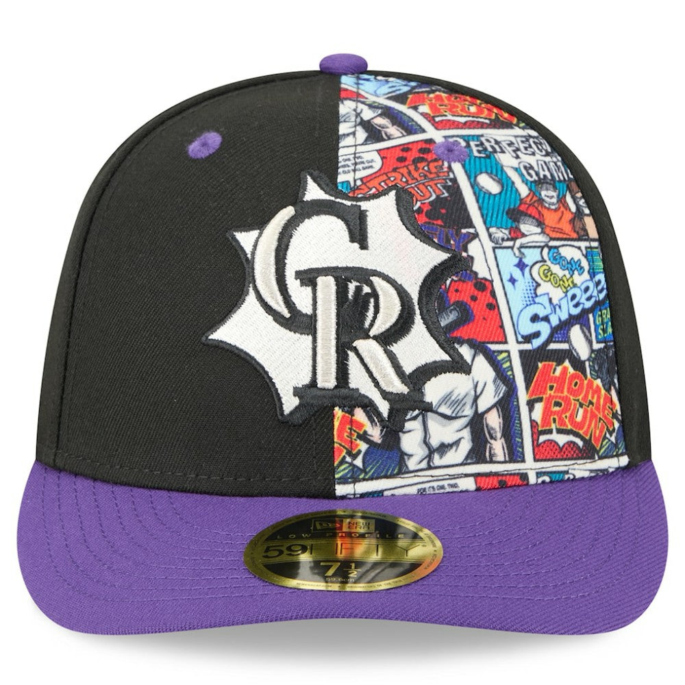 Colorado Rockies 2025 MLB Diamond Hero Edition Low Profile 59FIFTY Fitted Hat - Black/Purple | New Era