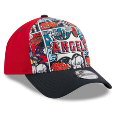 Los Angeles Angels Youth 2025 MLB Diamond Hero Edition A-Frame 9FORTY Adjustable Hat - Red/Navy | New Era