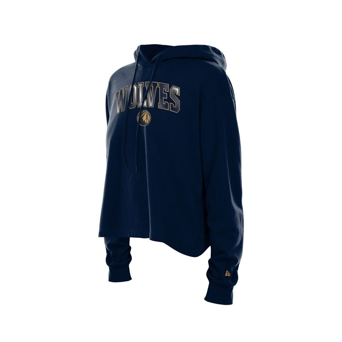 Minnesota Timberwolves Women's Glam Game Open Back Hoodie - Navy | New Era for sale