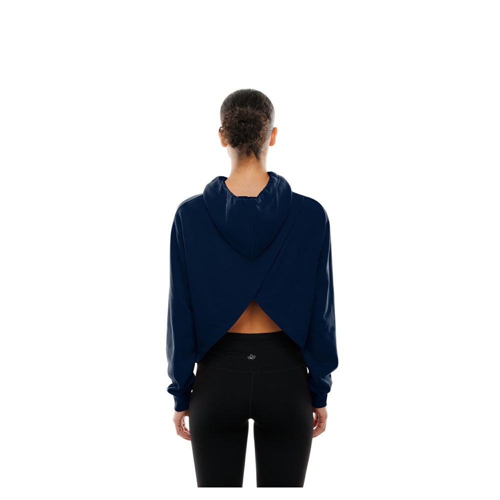 Minnesota Timberwolves Women's Glam Game Open Back Hoodie - Navy | New Era for sale