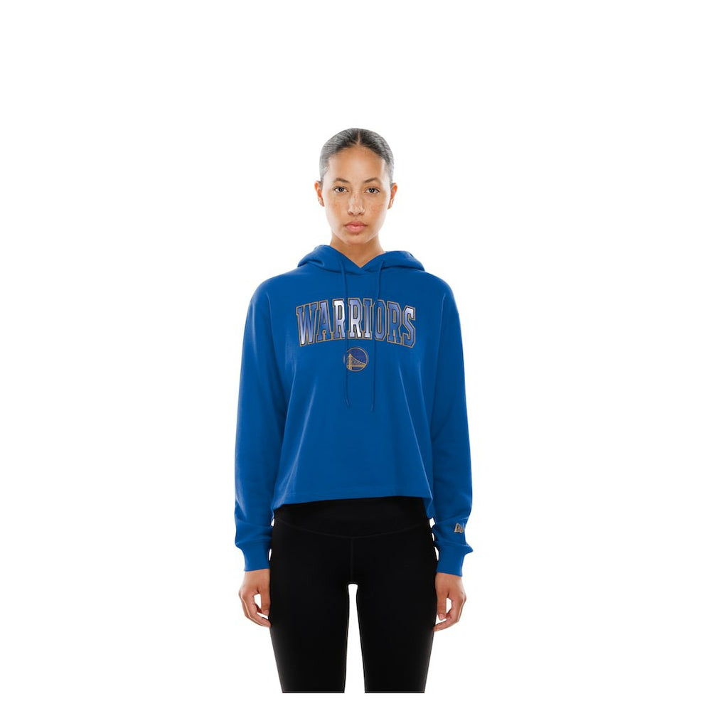 Golden State Warriors Women's Glam Game Open Back Hoodie sale - Royal | New Era sale