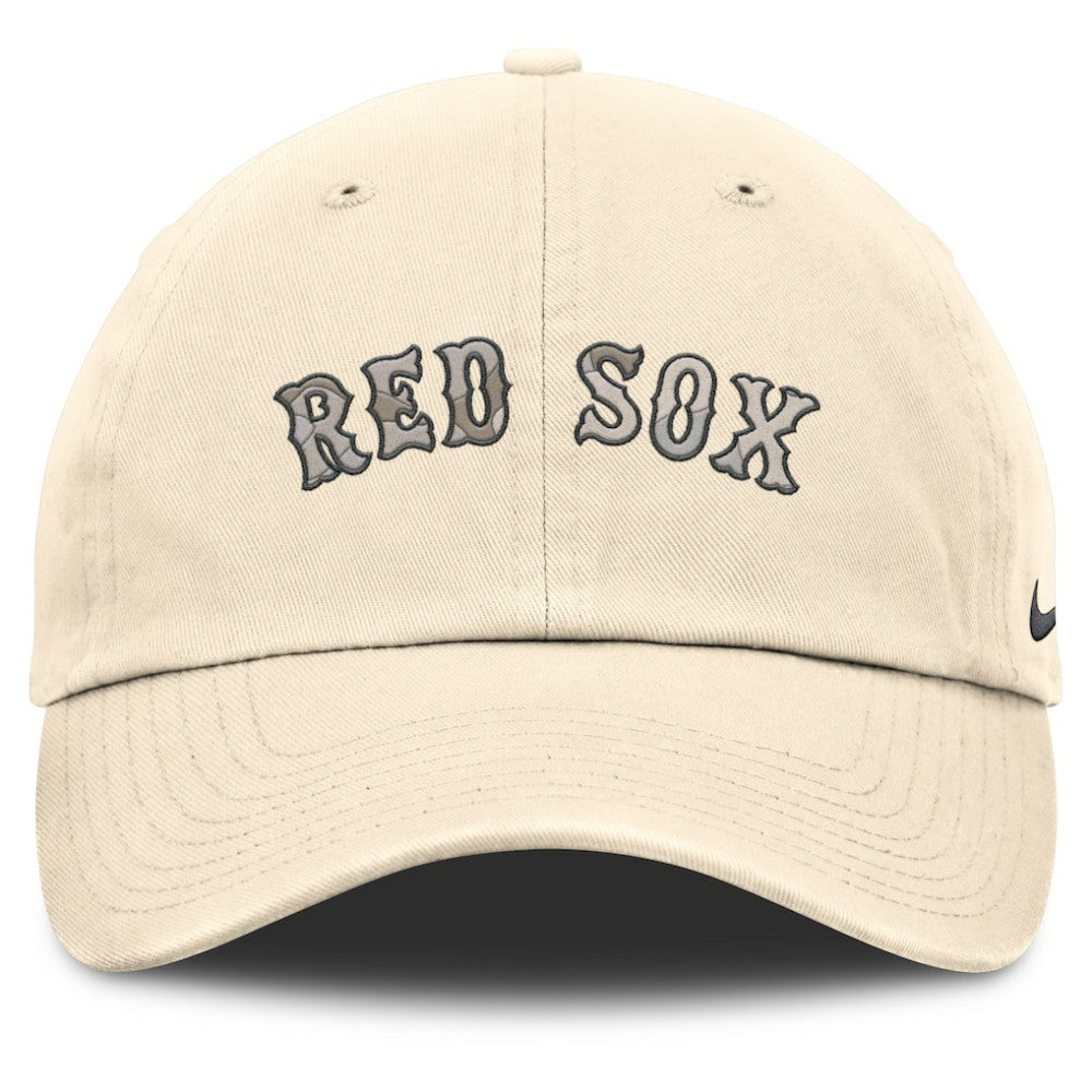 Boston Red Sox Camo Pack Club Adjustable Hat - Natural | Nike