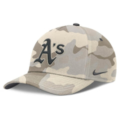 Athletics Camo Pack Rise Adjustable Hat - Natural | Nike