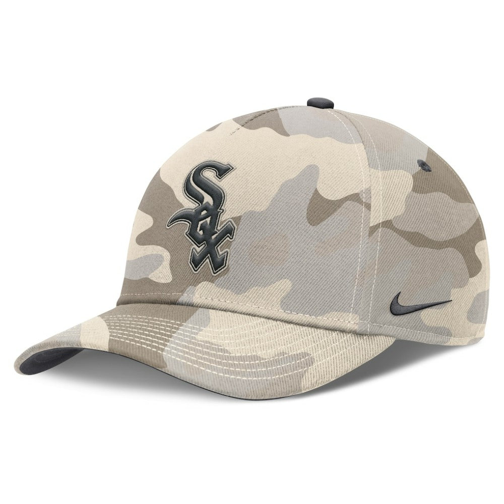 Chicago White Sox Camo Pack Rise Adjustable Hat - Natural | Nike