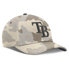 Tampa Bay Rays Camo Pack Rise Adjustable Hat - Natural | Nike