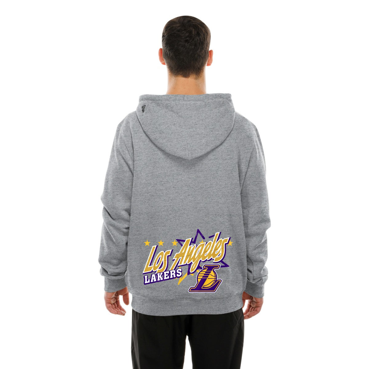 Los Angeles Lakers Injection Sport Classics Fleece Hoodie - Heather Gray | New Era for sale