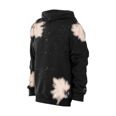 New York Knicks Injection Bleached Out Raw Edge Hoodie - Black | New Era cheap