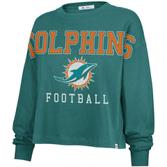 NFL Miami Dolphins '47 Women's Outreach City Oversized Long Sleeve T-Shirt