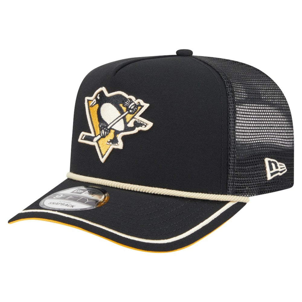 Pittsburgh Penguins New Era Vintage Team Rope A-Frame 9FIFTY Snapback Hat