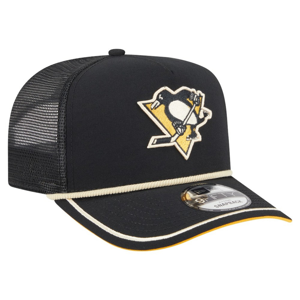 Pittsburgh Penguins New Era Vintage Team Rope A-Frame 9FIFTY Snapback Hat