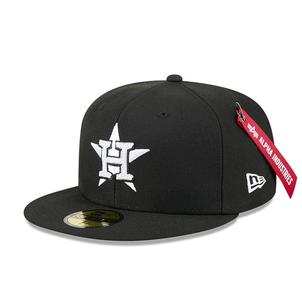 Houston Astros x Alpha Industries 59FIFTY Fitted Hat - Black | New Era