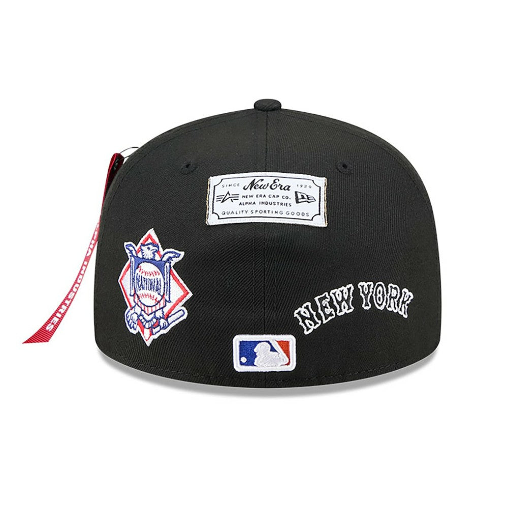 New York Mets x Alpha Industries 59FIFTY Fitted Hat - Black | New Era
