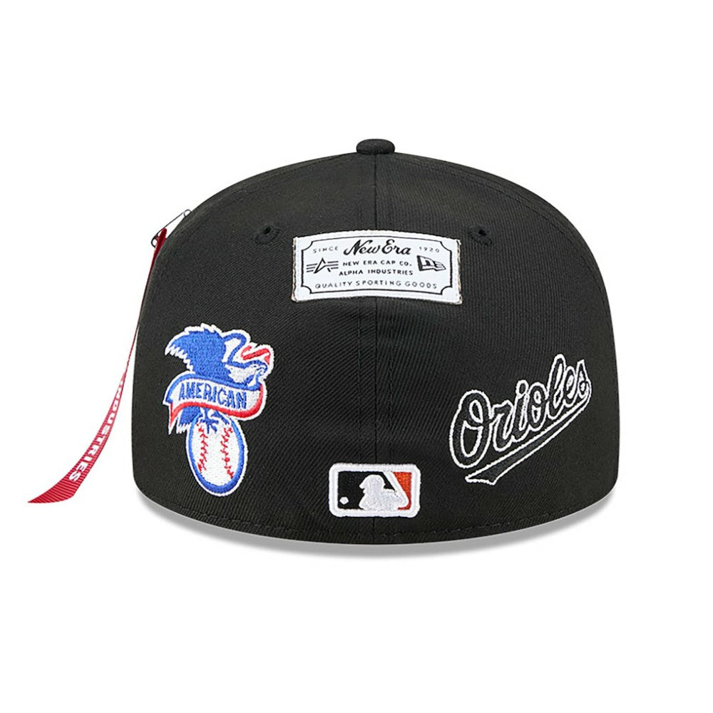 Baltimore Orioles x Alpha Industries 59FIFTY Fitted Hat - Black | New Era