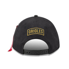 Baltimore Orioles x Alpha Industries A-Frame 9FORTY Adjustable Hat - Black | New Era