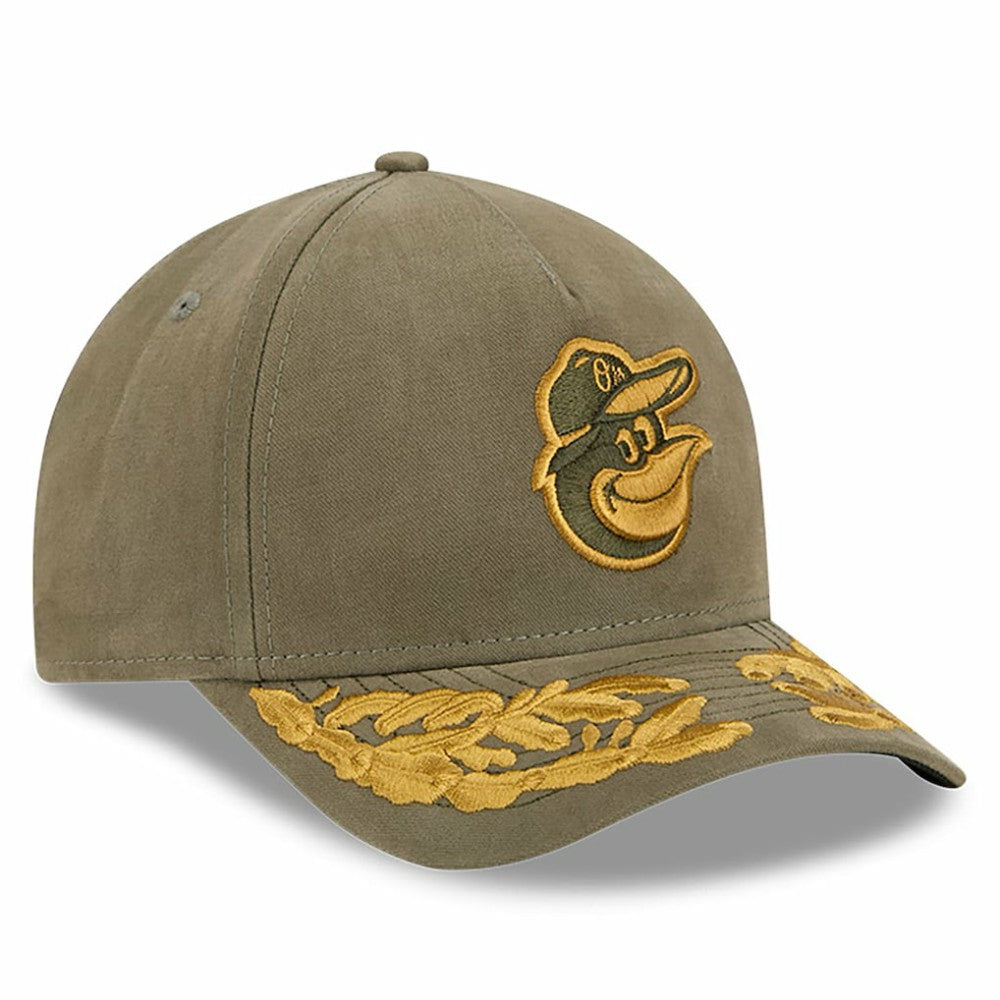 Baltimore Orioles x Alpha Industries A-Frame 9FORTY Adjustable Hat - Olive | New Era