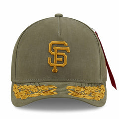 San Francisco Giants x Alpha Industries A-Frame 9FORTY Adjustable Hat - Olive | New Era
