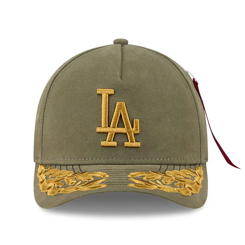 Los Angeles Dodgers x Alpha Industries A-Frame 9FORTY Adjustable Hat - Olive | New Era