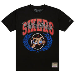 Philadelphia 76ers NBA x Michelob Ultra Rewind II T-Shirt - Black | Mitchell & Ness for sale