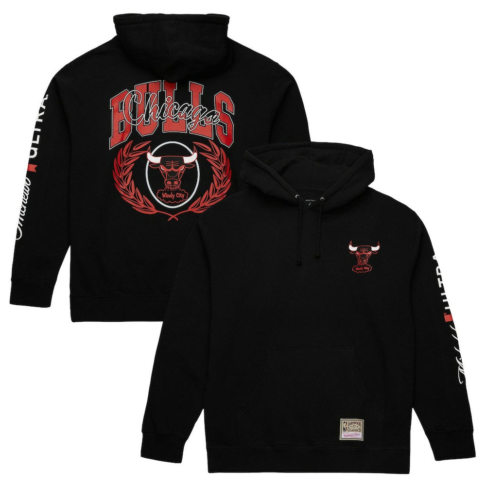 Chicago Bulls NBA x Michelob Ultra Swish & Sip Pullover Hoodie - Black | Mitchell & Ness shop