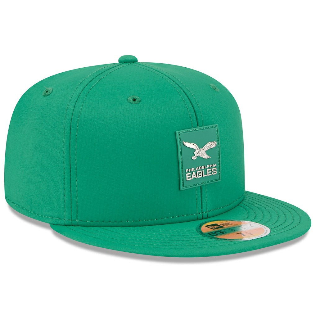 NFL Philadelphia Eagles 2025 Sideline Throwback 59FIFTY Fitted Hat