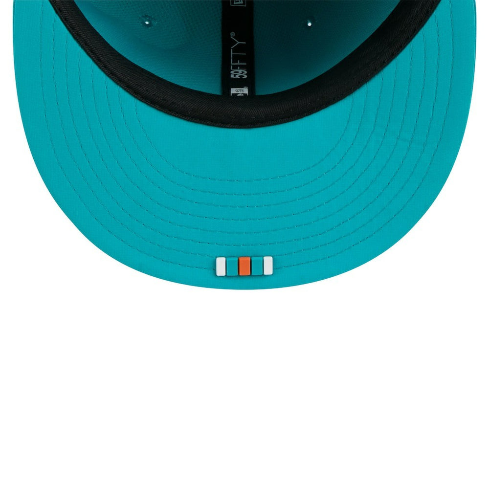NFL Miami Dolphins 2025 Sideline 59FIFTY Fitted Hat