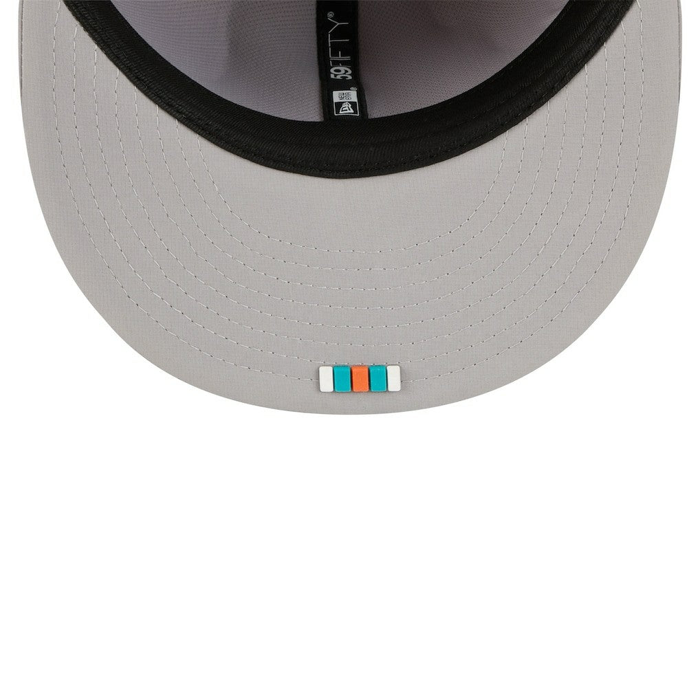 NFL Miami Dolphins 2025 Sideline 59FIFTY Fitted Hat