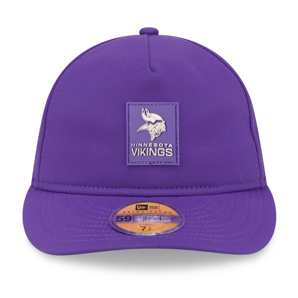 NFL Minnesota Vikings 2025 Sideline Retro Crown 59FIFTY Fitted Hat