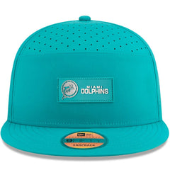 NFL Miami Dolphins 2025 Sideline Throwback Split Panel 9FIFTY Snapback Hat