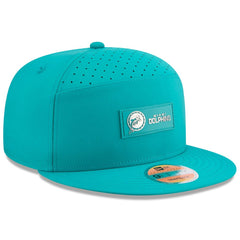 NFL Miami Dolphins 2025 Sideline Throwback Split Panel 9FIFTY Snapback Hat