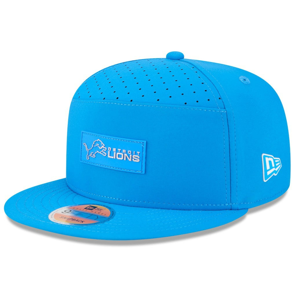 NFL Detroit Lions 2025 Sideline Split Panel 9FIFTY Snapback Hat