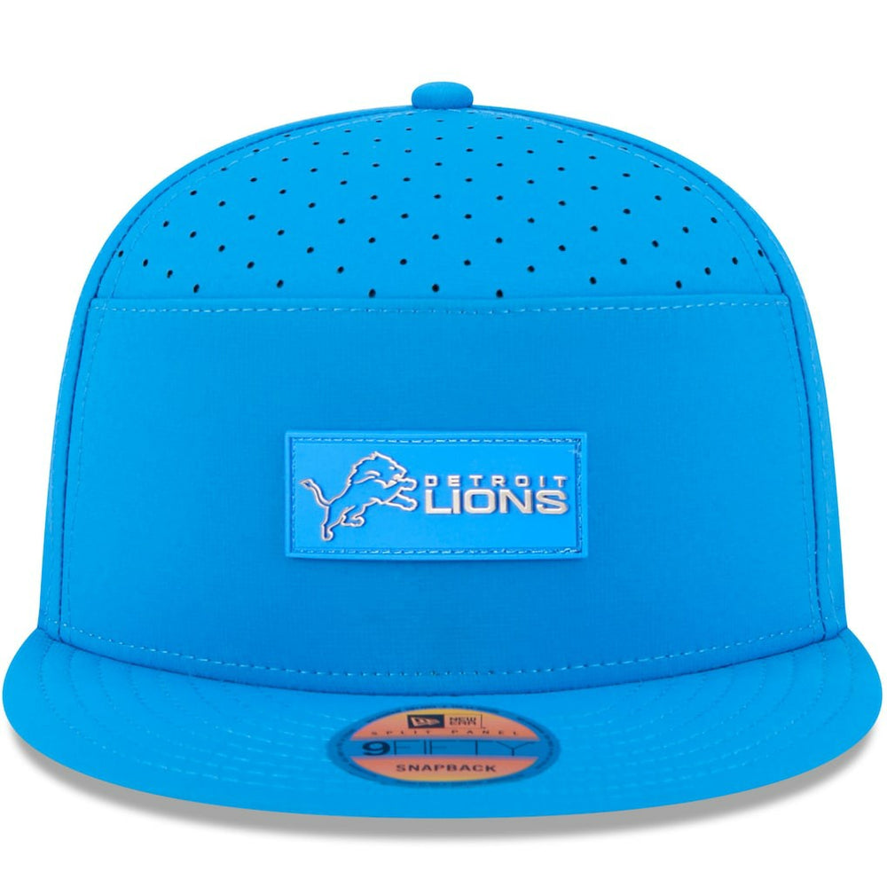 NFL Detroit Lions 2025 Sideline Split Panel 9FIFTY Snapback Hat