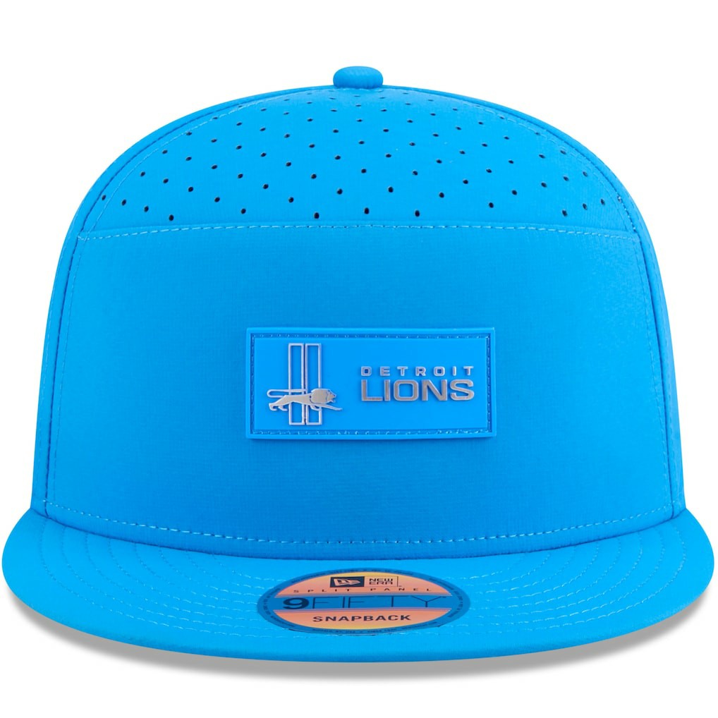 NFL Detroit Lions 2025 Sideline Throwback Split Panel 9FIFTY Snapback Hat