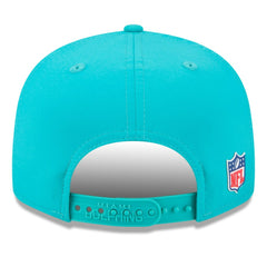NFL Miami Dolphins 2025 Sideline Split Panel 9FIFTY Snapback Hat