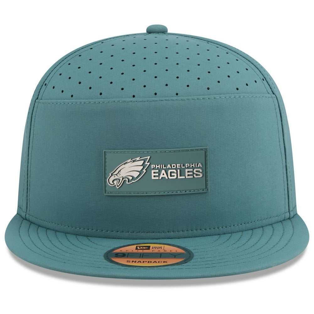 NFL Philadelphia Eagles 2025 Sideline Split Panel 9FIFTY Snapback Hat