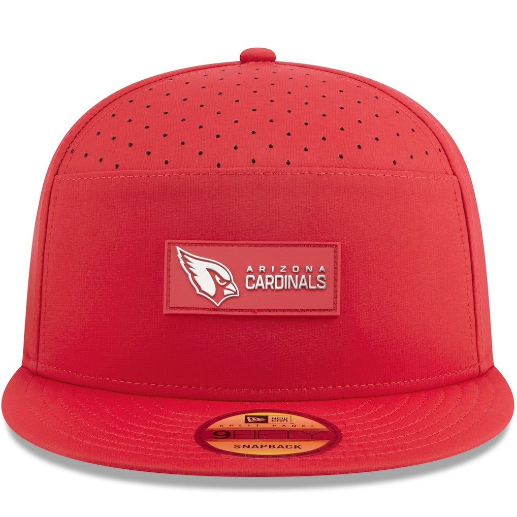 NFL Arizona Cardinals 2025 Sideline Split Panel 9FIFTY Snapback Hat