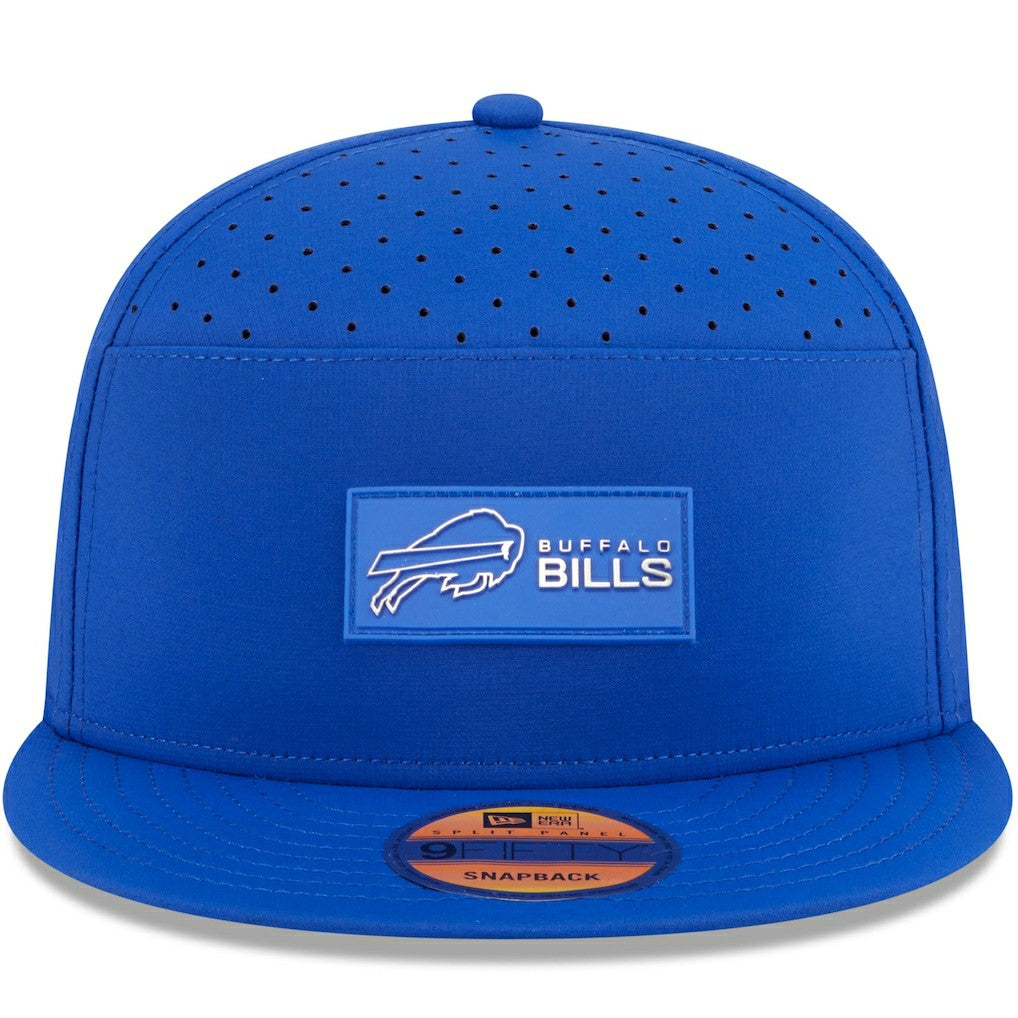 NFL Buffalo Bills 2025 Sideline Split Panel 9FIFTY Snapback Hat