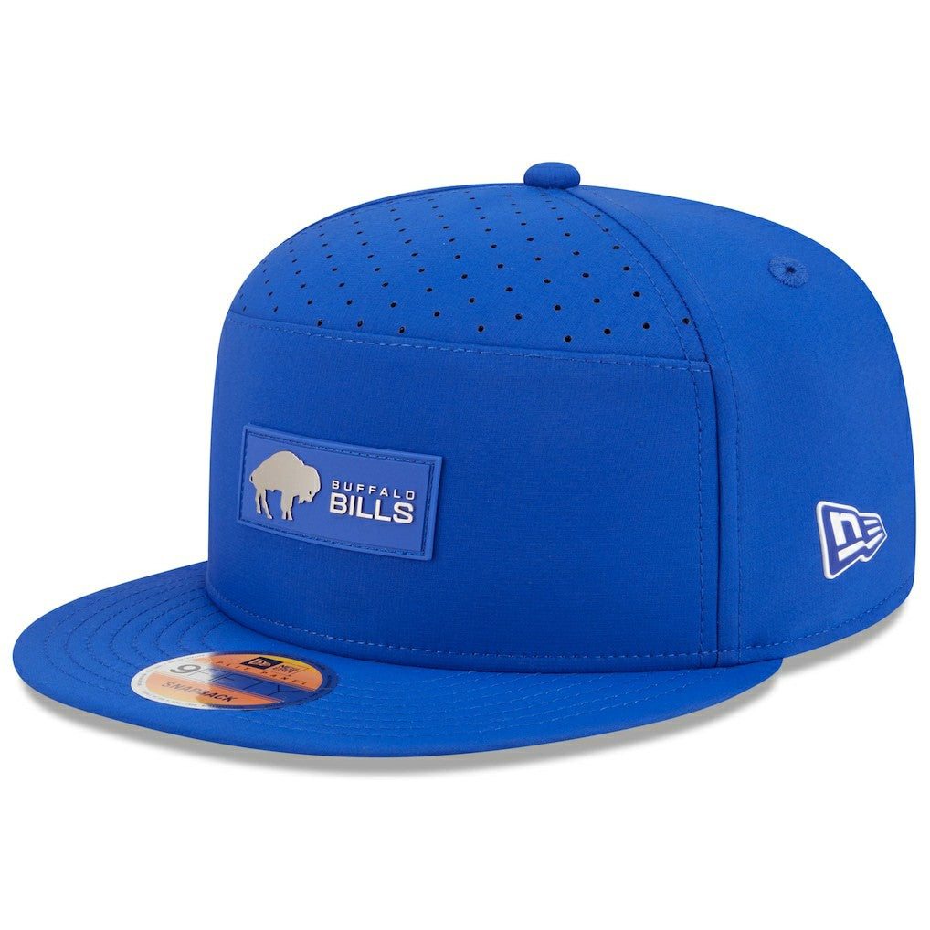 NFL Buffalo Bills 2025 Sideline Throwback Split Panel 9FIFTY Snapback Hat