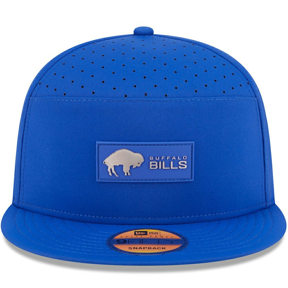 NFL Buffalo Bills 2025 Sideline Throwback Split Panel 9FIFTY Snapback Hat