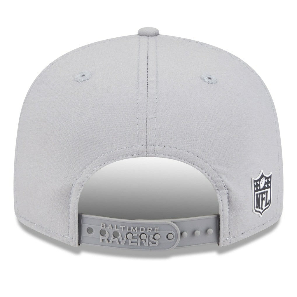 NFL Baltimore Ravens 2025 Sideline Split Panel 9FIFTY Snapback Hat