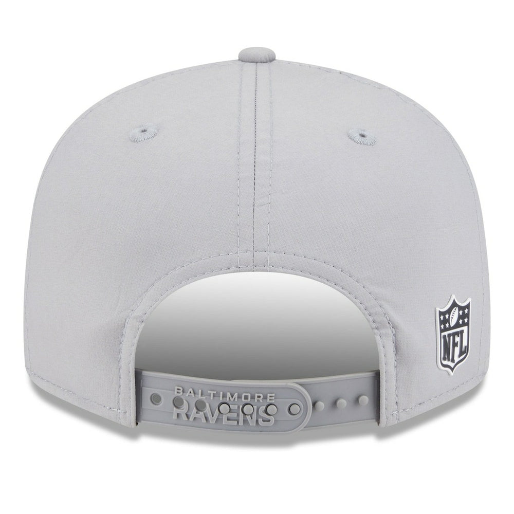 NFL Baltimore Ravens 2025 Sideline Split Panel 9FIFTY Snapback Hat