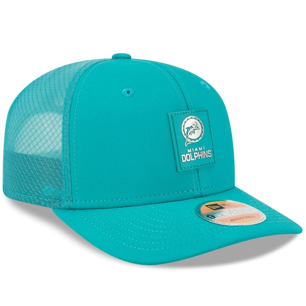 NFL Miami Dolphins 2025 Sideline Throwback 9SEVENTY Trucker Adjustable Hat