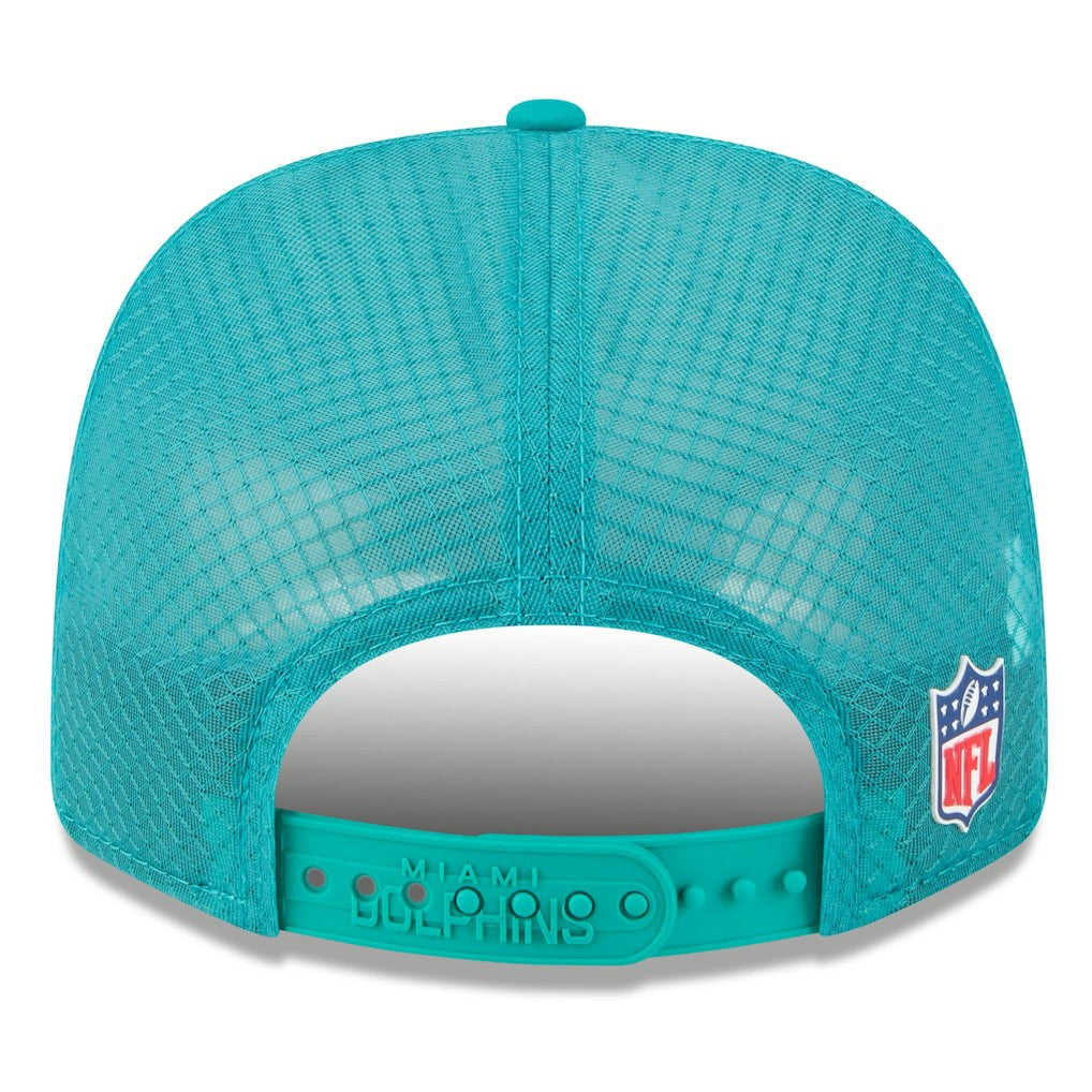 NFL Miami Dolphins 2025 Sideline Throwback 9SEVENTY Trucker Adjustable Hat