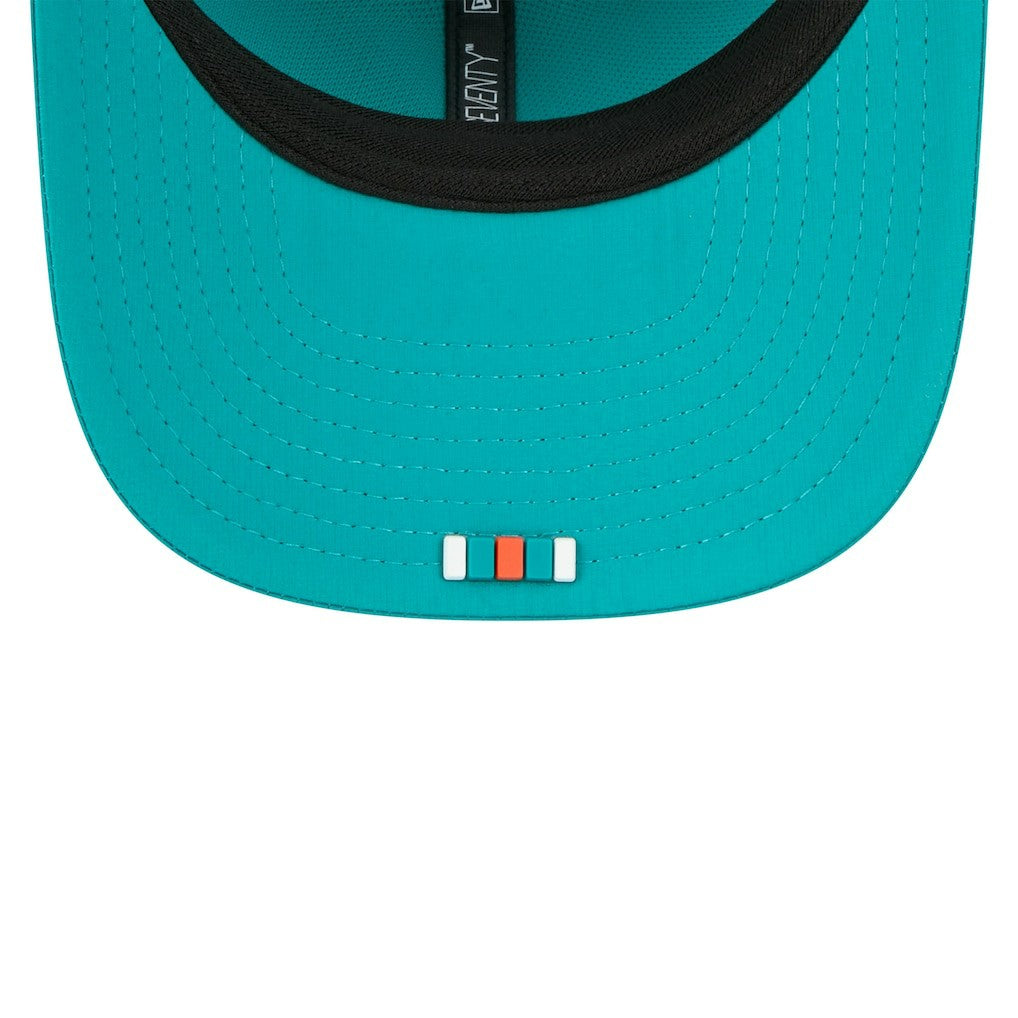 NFL Miami Dolphins 2025 Sideline Throwback 9SEVENTY Trucker Adjustable Hat