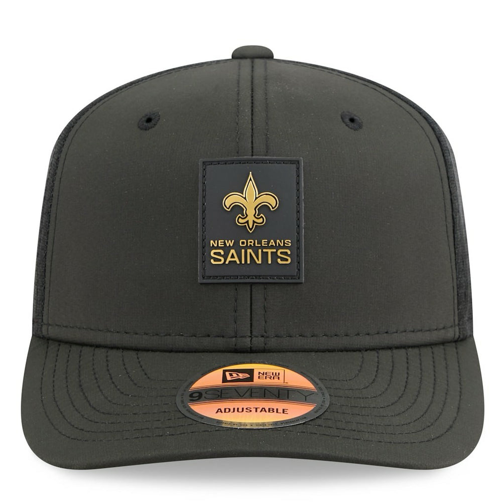 NFL New Orleans Saints 2025 Sideline 9SEVENTY Trucker Adjustable Hat