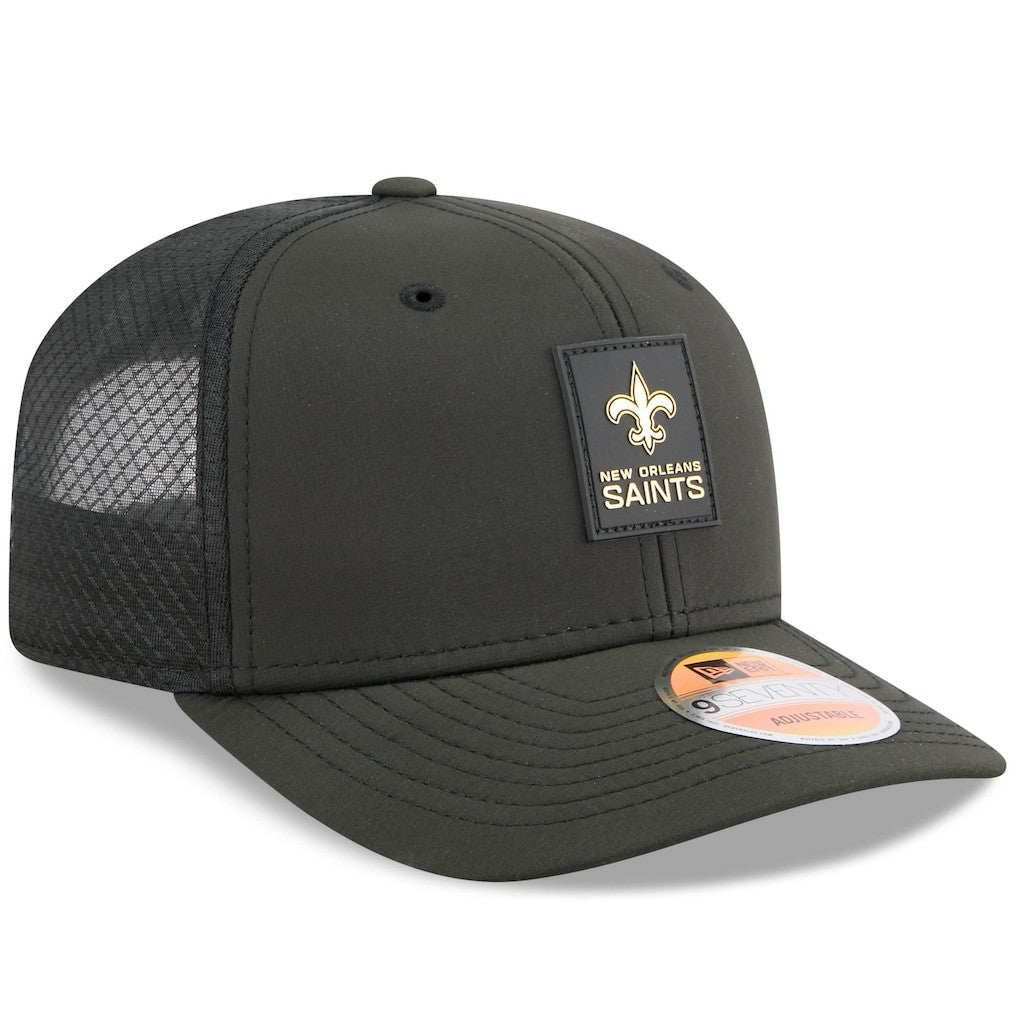 NFL New Orleans Saints 2025 Sideline 9SEVENTY Trucker Adjustable Hat